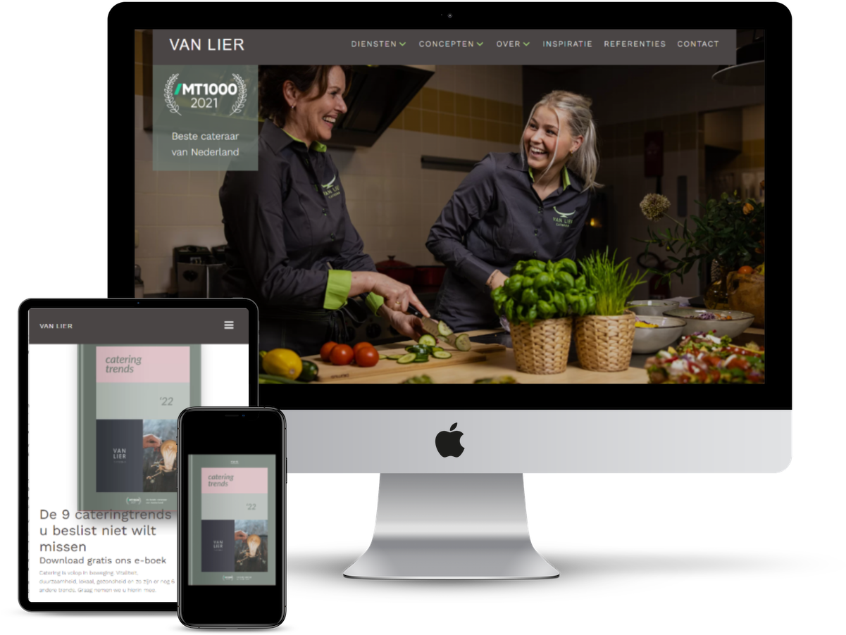 Nieuwe website Van Lier Catering