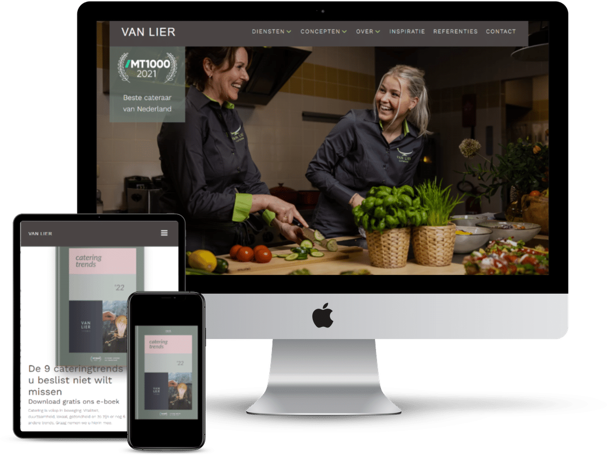 Nieuwe website Van Lier Catering