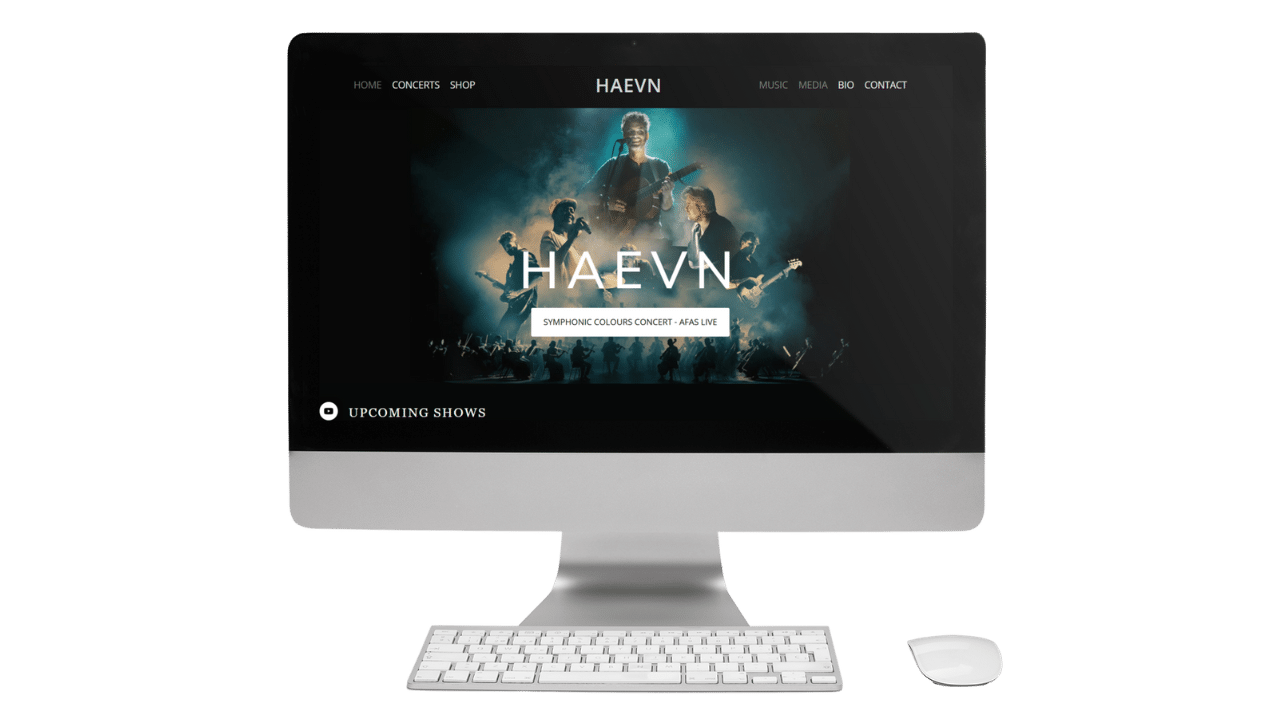 HAWVN MUSIC website gemaakt door customerscope